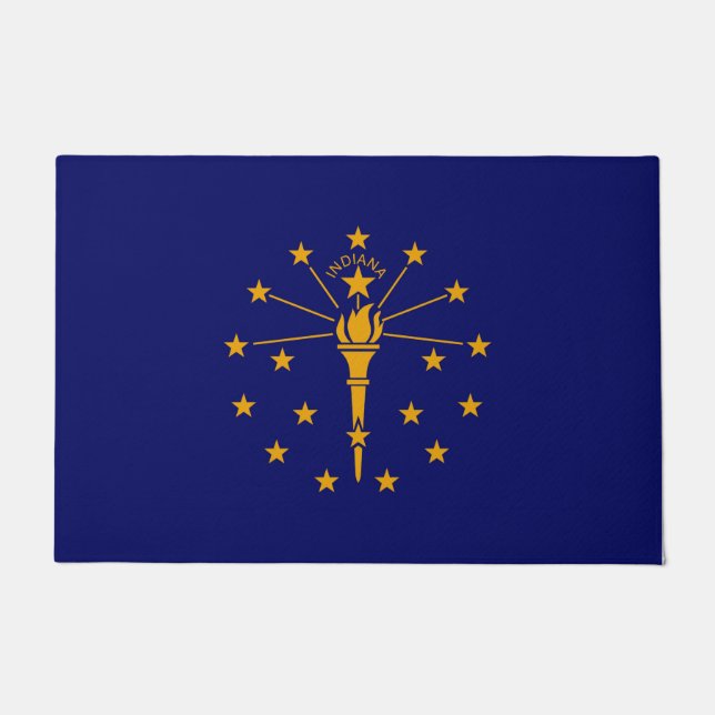 Paillasson Drapeau d'état Indiana (Devant)