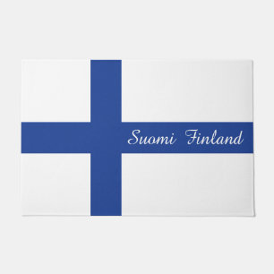 Paillasson Drapeau finlandais Accueil personnalisé