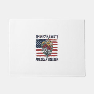 Paillasson Drapeau Floral de Liberté American Beauty