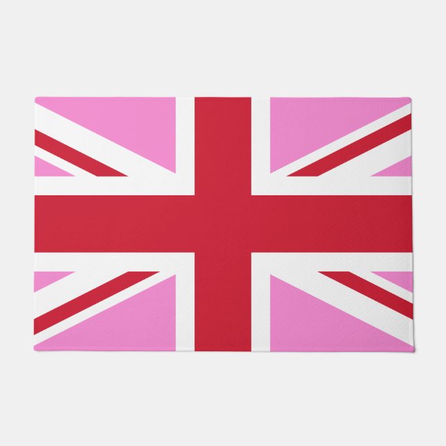 Paillasson Drapeau Gay Rose UK Pride (Devant)