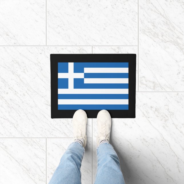 Paillasson Drapeau grec pour la maison ou les affaires (Intérieur)