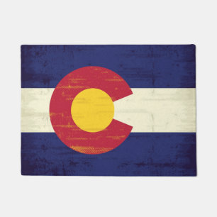 Paillasson Drapeau grunge du Colorado