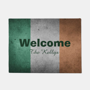 Paillasson Drapeau irlandais Grunge Design