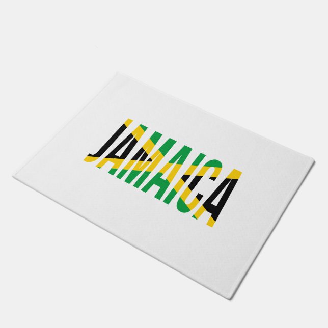 Paillasson Drapeau Jamaïcain De La Fierté (Incliné)