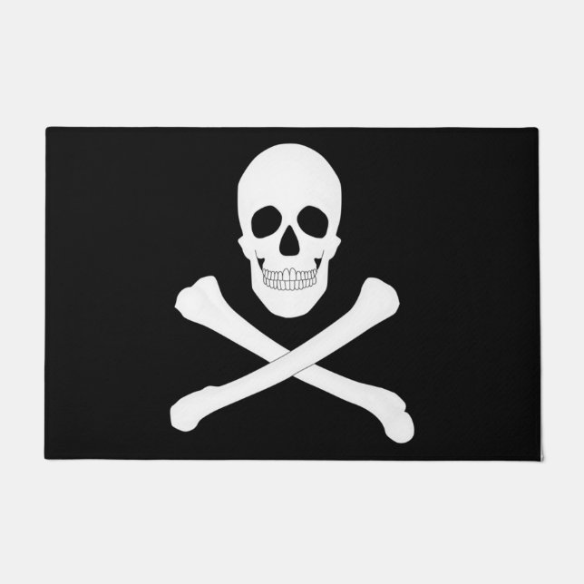 Paillasson Drapeau Pirate (Jolly roger) (Devant)