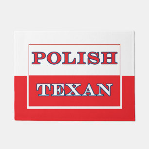 Paillasson Drapeau polonais de la Pologne texane