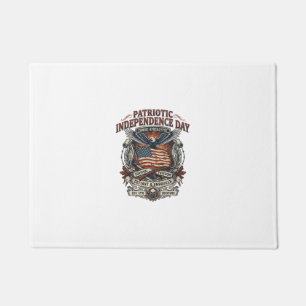 Paillasson Drapeau Rouillé Patriotique Survivant Apocalypse Z