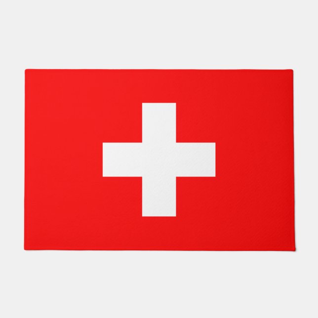 Paillasson Drapeau suisse (Suisse) (Devant)