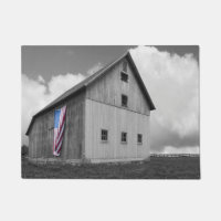 Drapeaux de nos agriculteurs - grange avec le