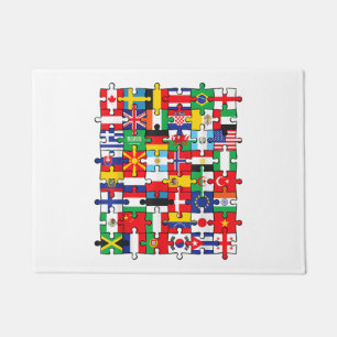 Paillasson Drapeaux des pays du pavillon international