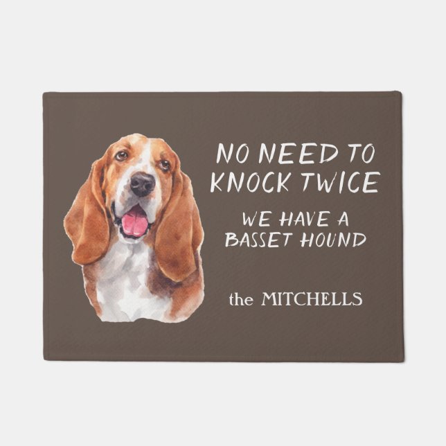 Paillasson Drôle Basset Hound Doormat (Devant)