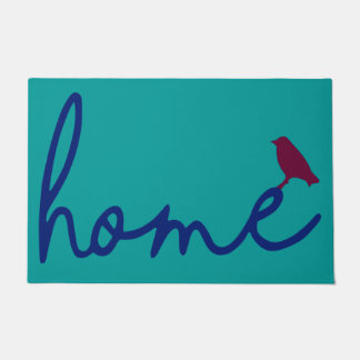Paillasson Drôle Bird Doormat, Home Lover Mat, Oiseau coloré