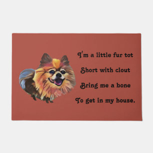 Paillasson Drôle Cartoon Pomeranian Dog Doormat
