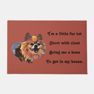 Paillasson Drôle Cartoon Pomeranian Dog Doormat