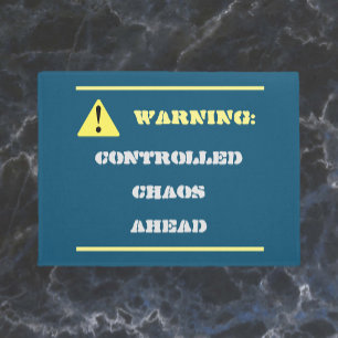 Paillasson Drôle Chaos vers le bleu