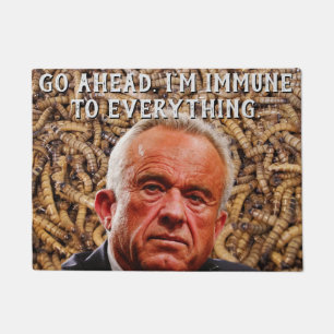 Paillasson Drôle de Robert F. Kennedy Jr au visage rouge et v