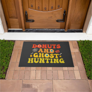 Paillasson Drôle Éffrayant Donuts Super Et Chasse Aux Fantôme