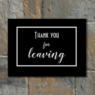 Paillasson Drôle "Merci de départ" Introvert Antisocial