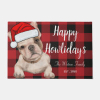 Drôle mignon français bulldog rouge Joyeux howlida