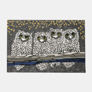 Paillasson Drôle Night Owl Doormat, Chouette Lover Mat, Oise