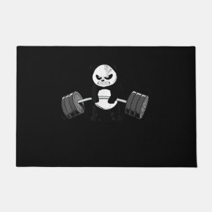 Paillasson Drôle Panda Entraînement Kitten Gym Deadlift Puiss