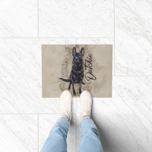 Paillasson Dutch Shepherd - Illustration utchie