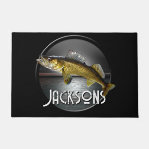 Paillasson Eau de la lune et brochet de walleye