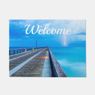Paillasson Éclair À Navarre Beach Pier Doormat