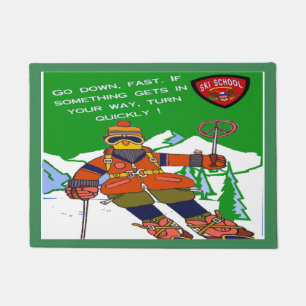 Paillasson École de ski amusant