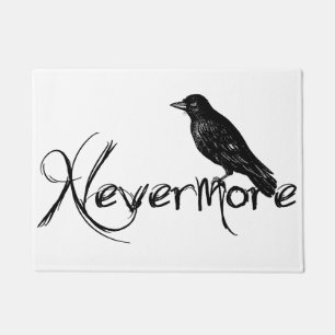 Paillasson Edgar Allen Poe Raven plus jamais Halloween