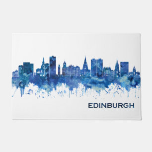 Paillasson Edinburgh Scotland Skyline Blue