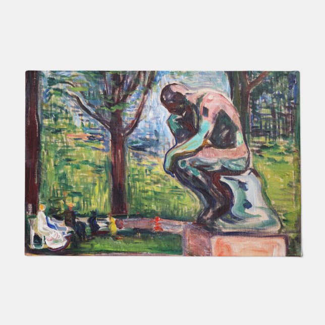 Paillasson Edvard Munch - Le penseur de Rodin (Devant)