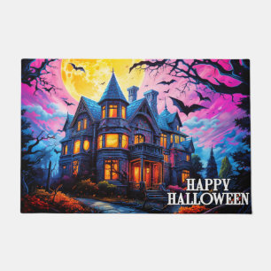 Paillasson Éffrayant Happy Halloween Maison hantée