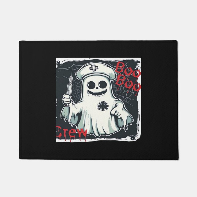 Paillasson Éffrayant Nurse Ghost Haunted Hospital Crew Ghomaj (Devant)