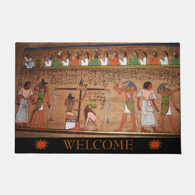 Paillasson Égypte-Hiéroglyphes - mat (Devant)