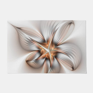 Paillasson Élégance florale Art Abstrait fractal moderne