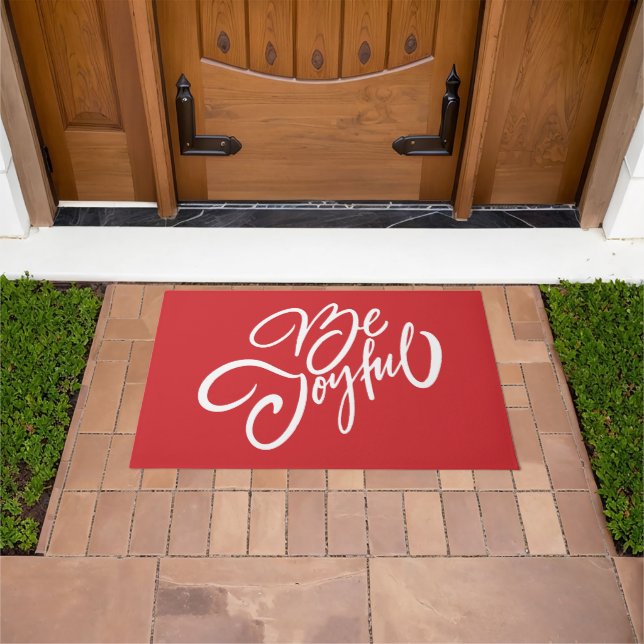 Paillasson Elégant Be Joyful Holiday Design (De plein air)