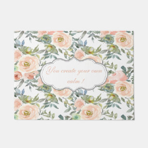 Paillasson Élégant Chic Roses, Message de Motivation