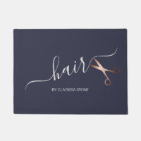 Elégant ciseaux d'or rose moderne coiffeur