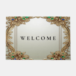 Paillasson Elegant Gold Ornate Doormat
