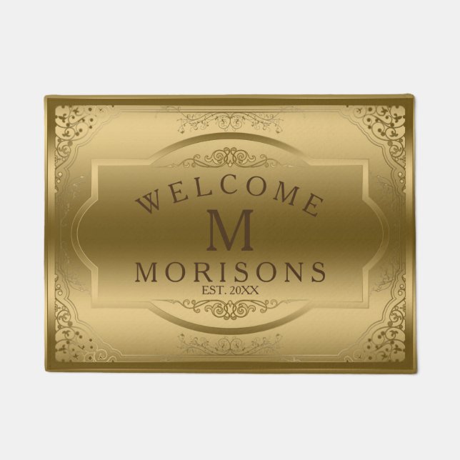 Paillasson Elégant Vintage Gold Frame (Devant)