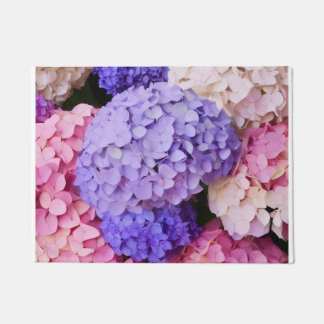 Paillasson Élégante Hydrangée Bleue Image florale