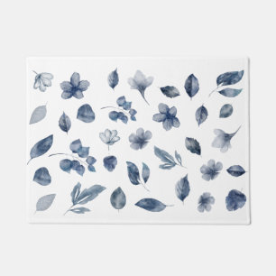 Paillasson Éléments d'aquarelle peints à la main dans les cou