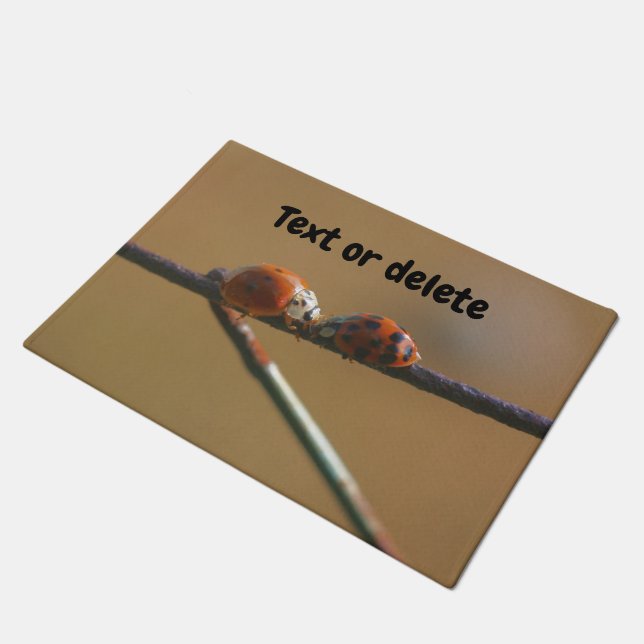 Paillasson Embrasser Ladybugs Sur Une Clôture De Fil Personna (Incliné)