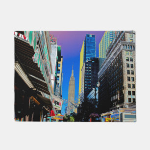 Paillasson Empire State Building de la 42e affiche de St New