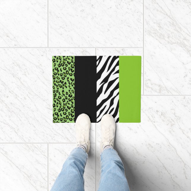 Paillasson Empreinte de léopard, Zebra Print, Poster de anima (Intérieur)