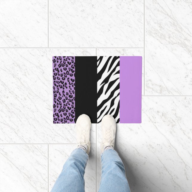 Paillasson Empreinte de léopard, Zebra Print, Poster de anima (Intérieur)