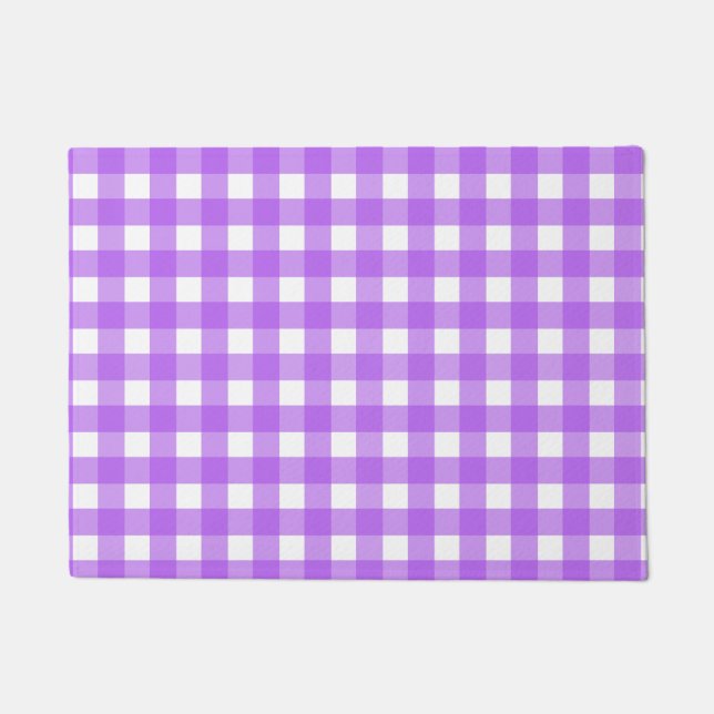 Paillasson En vichy violet brillant (Devant)