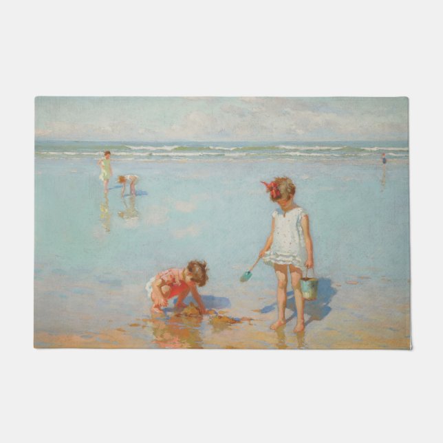 Paillasson Enfants en bord de mer (Summer Beach Scene) (Devant)