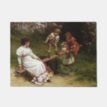 Enfants sur une balançoire (par Frederick Morgan)